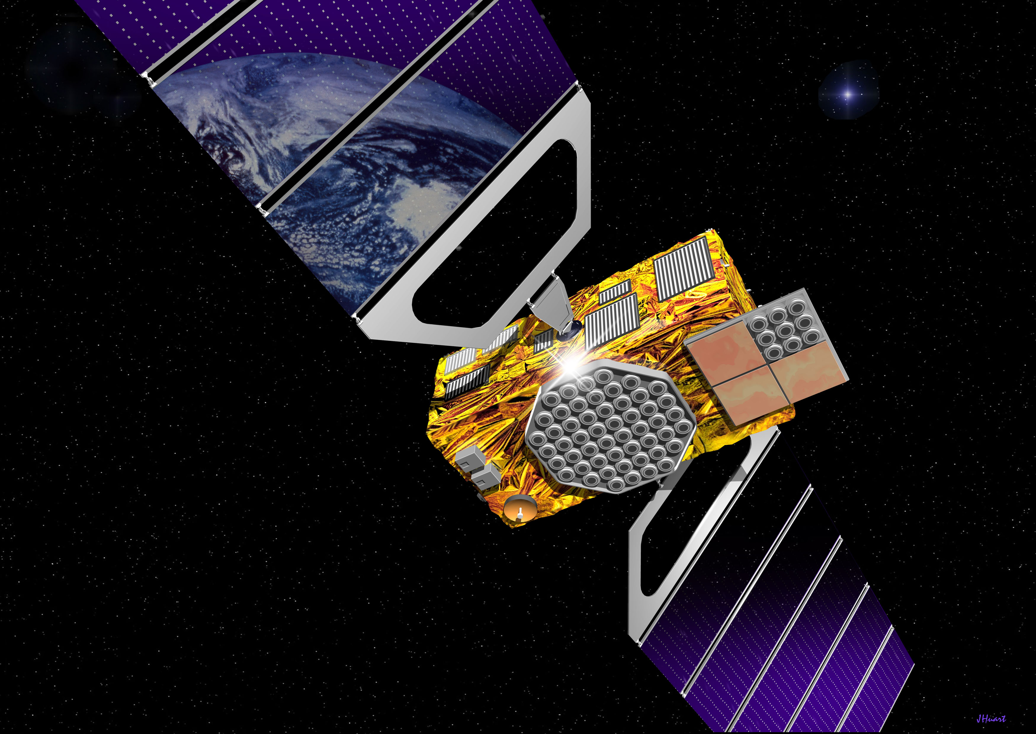 Artist impression of Galileo Satellite - Copyright European Space Agency